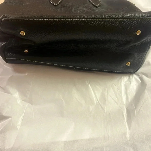 Dooney & Bourke black pebbled leather satchel - Picture 7 of 8